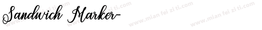 Sandwich Marker字体转换